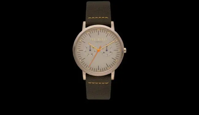 Ted Baker watch repairs – Ted Baker watch with white dial and leather strap