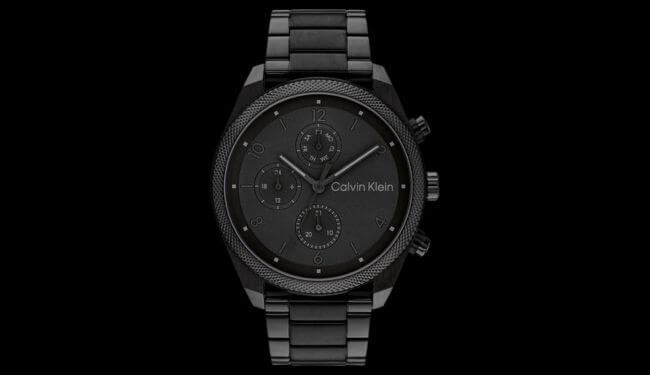 Calvin Klein watch repairs in London – black Calvin Klein watch on bracelet