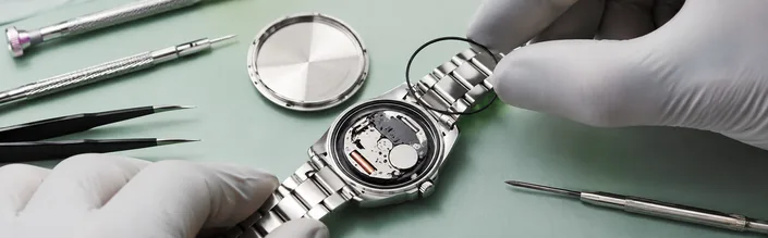 Watch battery replacement London with gasket check and reseal