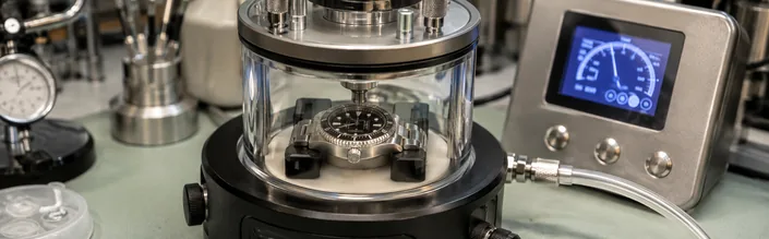 Watch pressure testing after battery replacement in London