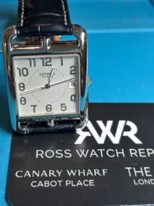 Hermes CC1.810 after loose hand repair, premium battery replacement and polishing
