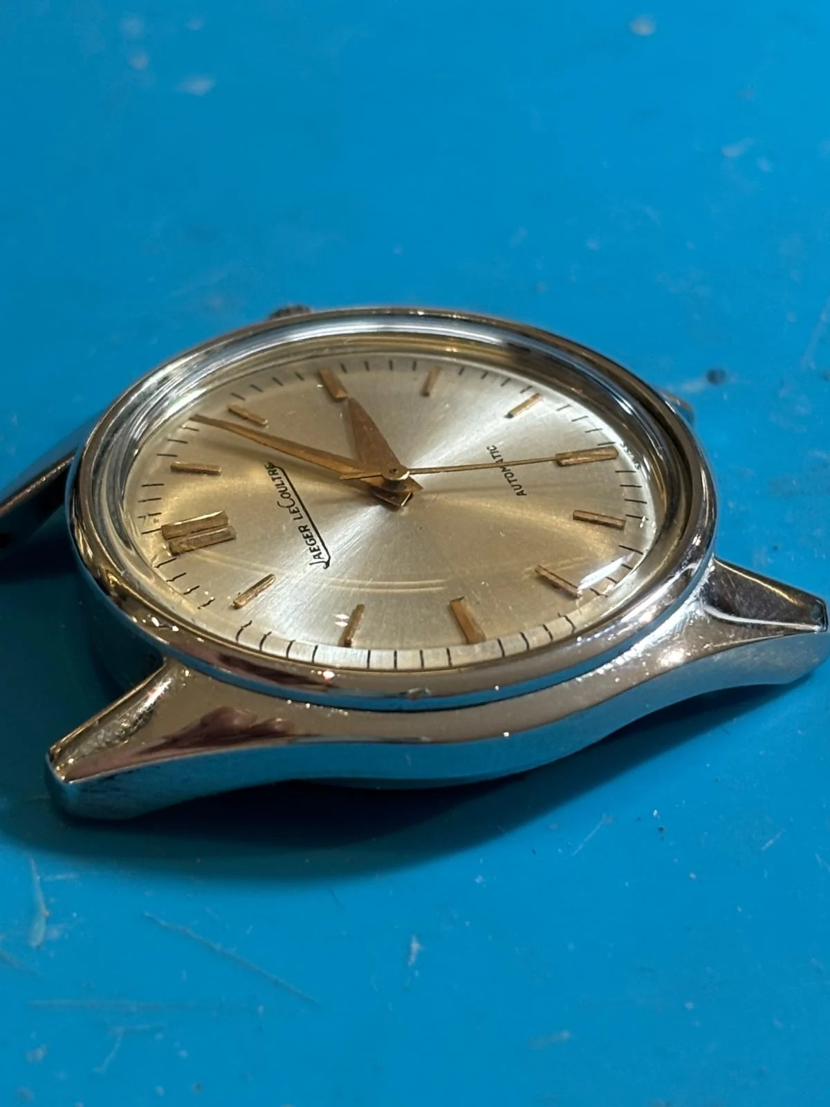 Side view of the original JLC plexiglass after polishing