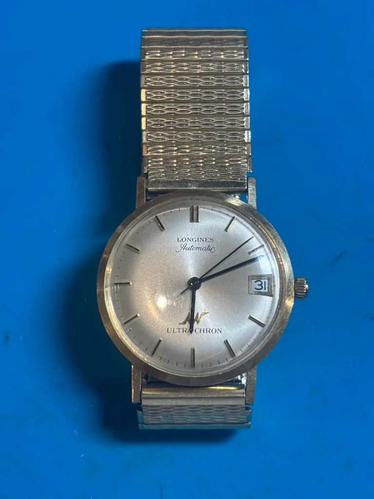 Longines Ultra-Chron automatic watch during Mini Service for date and timekeeping issues