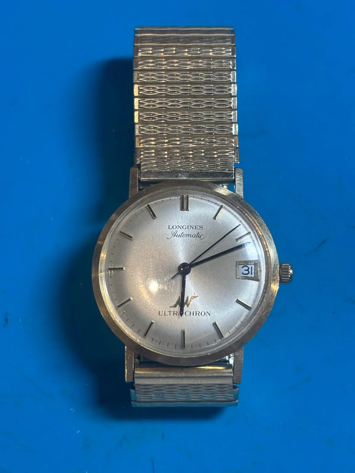 Longines Ultra-Chron automatic watch during Mini Service for date and timekeeping issues